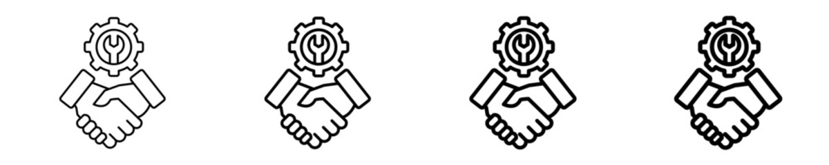 Collaboration Tools  Icon Set Different Style Collection
