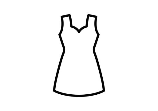 Vestido corto de verano sin mangas con escote en forma de coraz&oacute;n en dibujo lineal negro para moda femenina