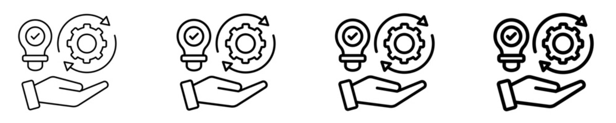 Change Management Framework  Icon Set Different Style Collection
