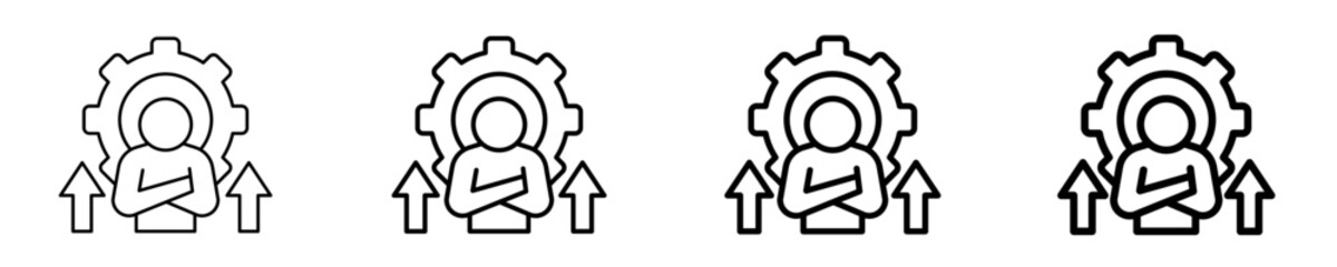 Leadership Development  Icon Set Different Style Collection
