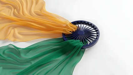 Happy republic day india celebrations with indian flag colors