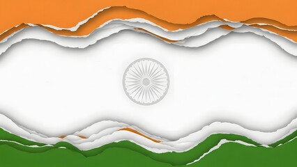 Happy republic day india celebrations with vibrant tricolor flag design