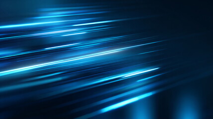abstract tech background blue neon lines blurred depth minimal clean