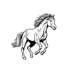 Obraz premium A galloping horse