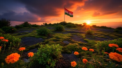 Celebrating happy republic day india with patriotic spirit and national pride