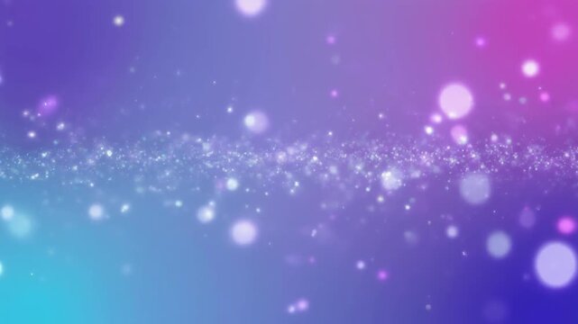 Soft pastel blue-purple gradient background with glowing sparkles and floating bokeh for digital branding.