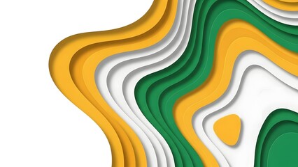 Happy republic day india celebrations with vibrant green yellow and white layers