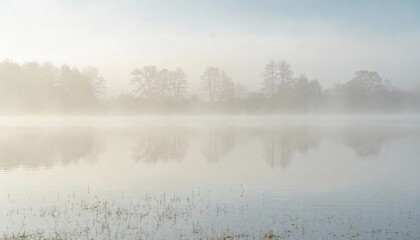 misty morning on the river
