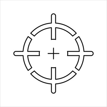 Center of gravity simple flat icon vector illustration