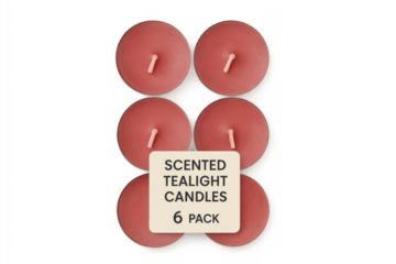Red scented tealight candles six pack for aroma