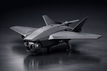 Stealth Surveillance Drone With Futuristic Wing Design.
Low profile surveillance drone featuring a stealth inspired body and integrated sensors, designed for covert aerial monitoring.