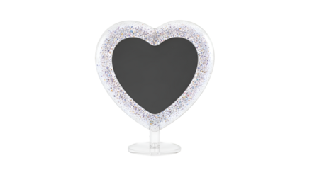Decorative Heart Shaped Mirror with Stand.