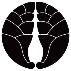 家紋です。八つ割り抱茗荷といいます。