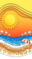 Summer Beach Day Paradise.