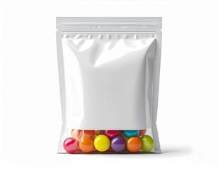 Packaged Candy Snack Isolated on White Background
