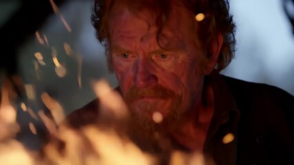 Blacksmith working with metal and fire, creating and shaping with traditional methods