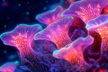 Explore the vibrant underwater world where coral glows in stunning colors