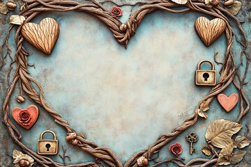 Heart frame for special occasions like Valentine's and weddings