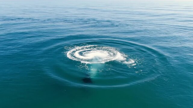 Powerful Orca Whale Leaping and Splashing in the Vast Blue Ocean