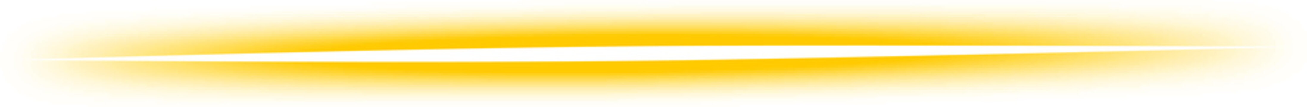 A single horizontal glowing yellow light beam with a soft neon effect on a plain white background. Yellow Light Neon Gold Straight Line