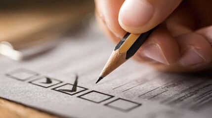 Focus on the checkbox as tasks are marked complete on a to-do list for organized planning