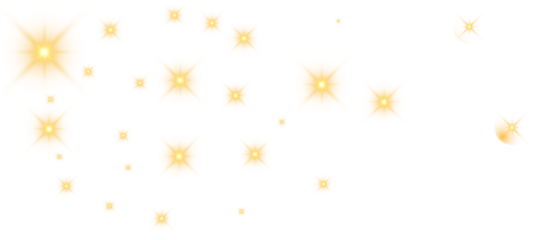 Gold Magic Star Gold magic glitter dust light with star shine. Golden flare shine in black background. Luxury stardust powder explosion. Flying abstract yellow firefly spray trail and flash swirl line