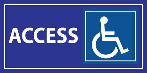 Braille Tactile Accessible Entry Access Sign Victor Illustration