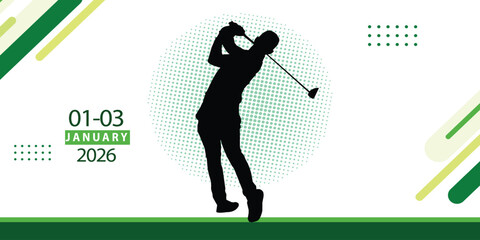 Golf club competition tournament background Victor