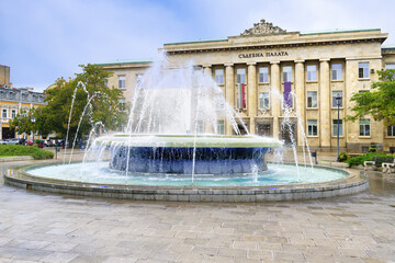 Municipal Court House and fountain, Rousse, Bulgaria