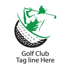 Modern professional golf template logo design for golf club Victor Element