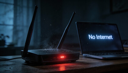 glass of water on a laptop