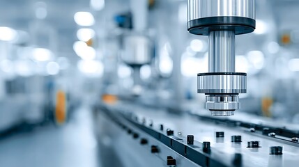 Automated Industrial Production Line with Precision Machinery Modern Manufacturing Technology