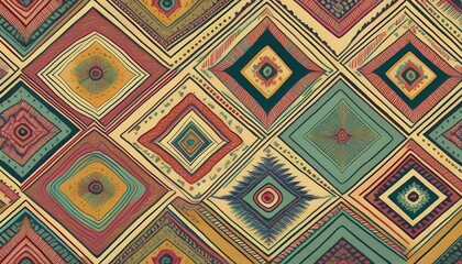 pastel ethnic pattern background generative ai