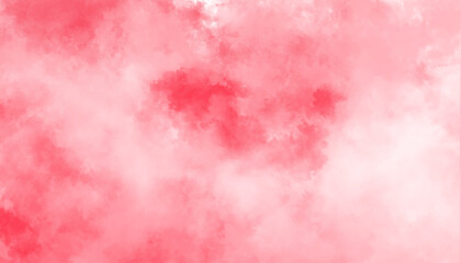 Gentle pink wash background. Abstract light red watercolor splash texture,