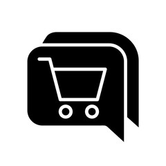 Fototapeta premium Shopping icon vector. Online shopping Illustration sign. Purchases symbol. Sale logo.