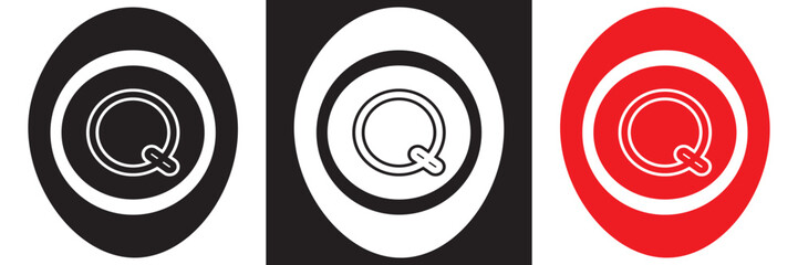 Target icon with mouse cursor arrow. Simple target symbol with cursor arrow representing focus, precision, clicking, goal setting, and digital interaction concepts.EPS10/AI.