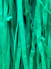 Green ribbons St. Patrick&rsquo;s Day decoration