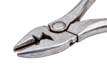 Metal Pliers Tool on White Background