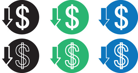 Lower cost icons set.  collection for web app