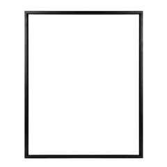 Obraz premium Minimalist thin black metal rectangular photo frame