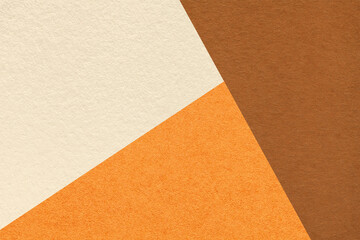 Geometric beige, orange and brown texture paper background for presentation, banner or card design template