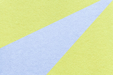 Abstract geometric light green paper background with pastel blue ray, macro texture for banner, template, presentation