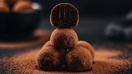 Happy valentine's day festival image of chocolate bunny on brown surface