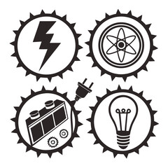 Energy and innovation icons