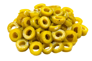 Pile of Sliced Green Olives