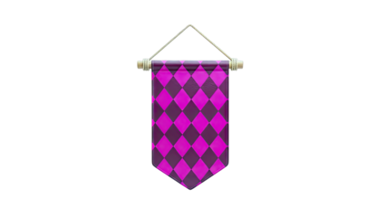 Pink and Purple Diamond Pattern Banner