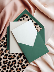 Elegant Flat Lay of Stationery on Soft Fabric