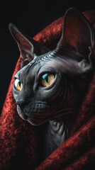 Dark cinematic animal portrait in dramatic lighting, dark cinematic animal portrait with moody shadow, dark cinematic animal portrait for artistic storytelling