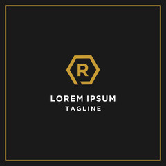 pr or rp hexagon logo