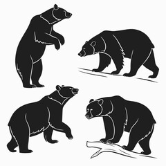 Bear silhouettes